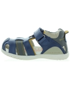 Soft blue great arch support boys sandals from Spain