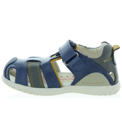 Sandals for boys in blue leather best for summer