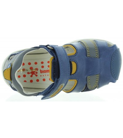Sandals for boys in blue leather best for summer