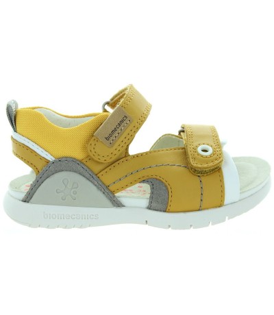 Yellow leather orthopedic sandals from Spain 