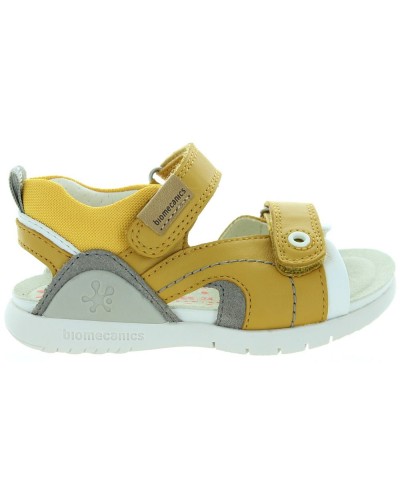 Yellow leather orthopedic sandals from Spain 