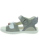 Kids arch support sandals in gray leather 