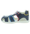 Flexible soled blue boys closed toe sandals 