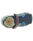 Flexible soled blue boys closed toe sandals 
