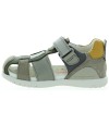 Boys ankle support gray leather support sandals