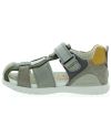 Boys ankle support gray leather support sandals