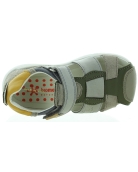 Boys ankle support gray leather support sandals