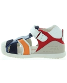 Flat feet toddler best sandals in multicolored leather 
