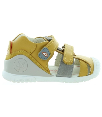 Orthopedic baby boy yellow sandal from Europe