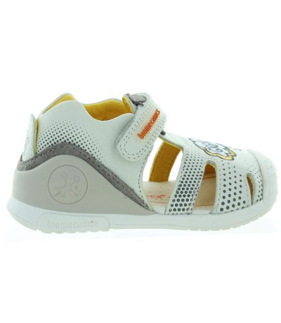 Ankle high baby boys beige leather stable sandals
