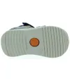 Navy dressy sandals for a boy with velcro adjust