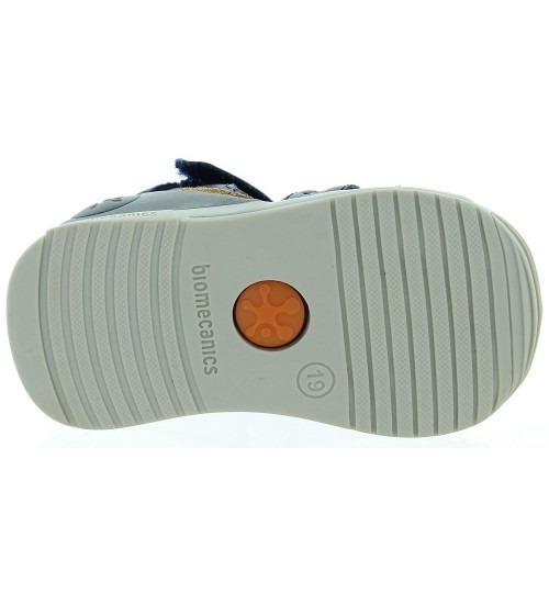 Sandals for a boy in navy leather dressy 