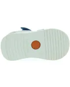 Blue closed toed baby boys sandals with support 