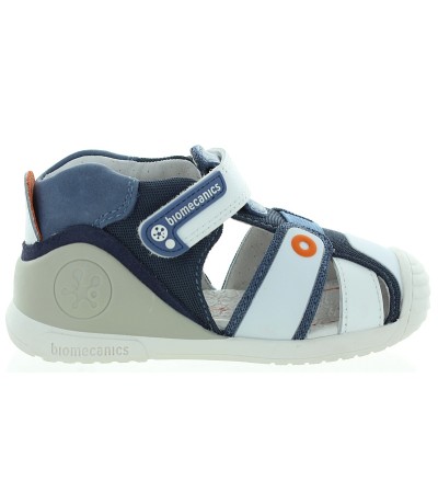 European baby leather white sandals 