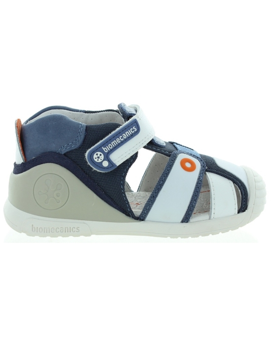 European baby leather white sandals 