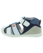 European baby leather white sandals 