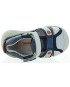 European baby leather white sandals 