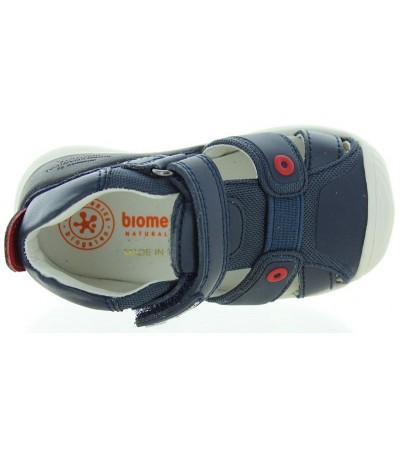 Natural leather sandals for boys learning to walk 