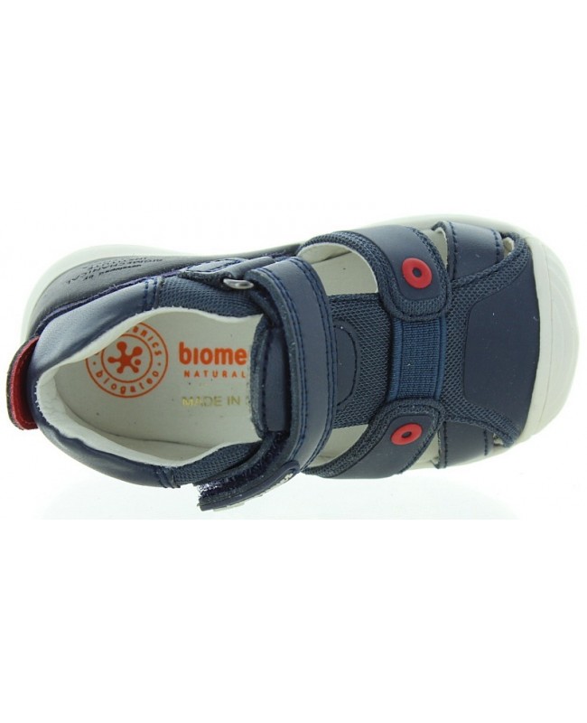 Natural leather sandals for boys learning to walk 