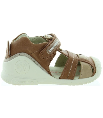 Brown ankle supportive boys sandals 