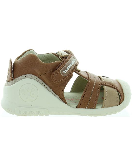 Brown ankle supportive boys sandals 