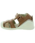 Brown ankle supportive boys sandals 
