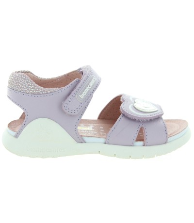 Purple quality sandals for girls from Spain