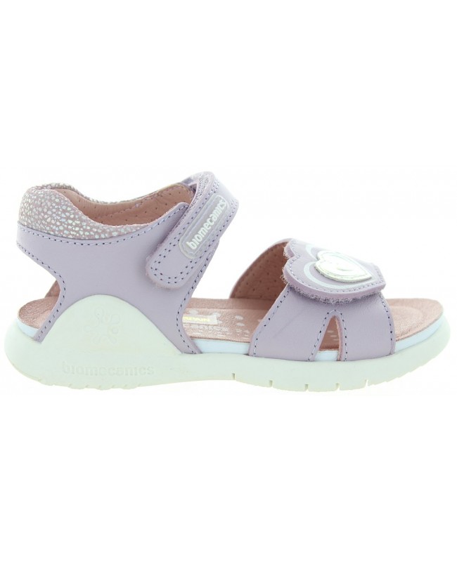 Sandals for girls from Spain in purple leather