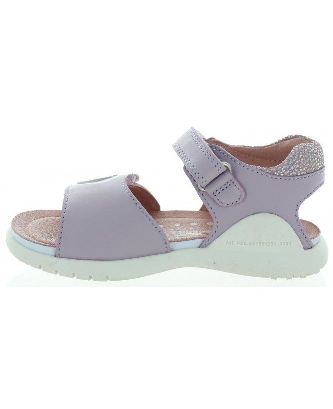 Sandals for girls from Spain in purple leather