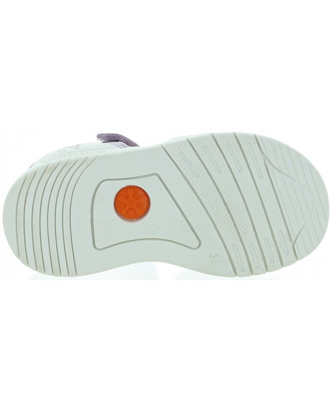 Sandals for girls from Spain in purple leather