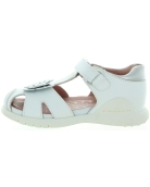 Closed toe girls sandals with ankle support 