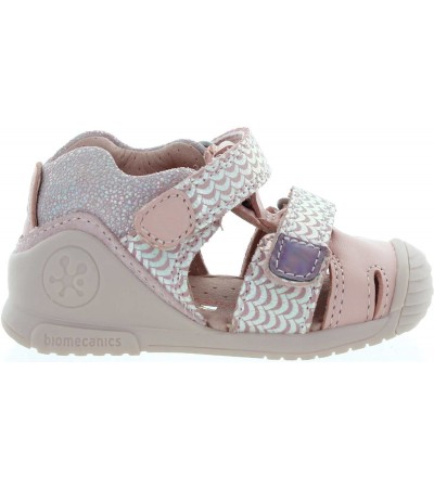 Tall ankle sandals for baby with closed backs