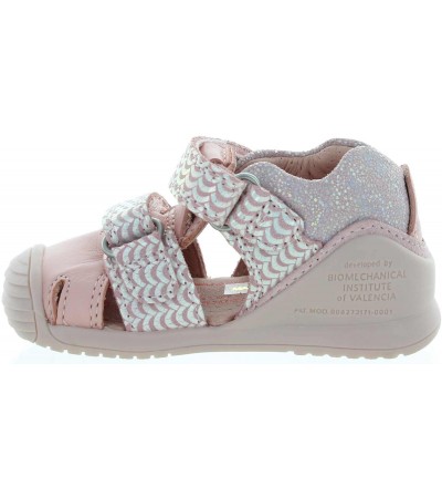 Tall ankle sandals for baby with closed backs