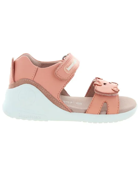 Orange casual good arch girls sandals for child