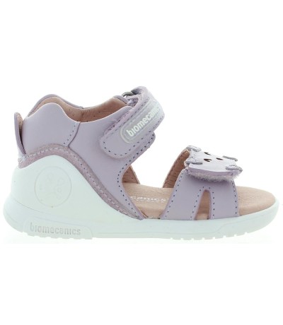 Purple European sandals for girls with dog
