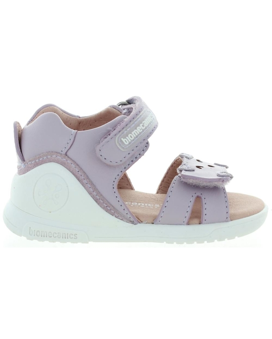 Purple European sandals for girls with dog