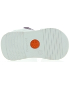 Purple European sandals for girls with dog