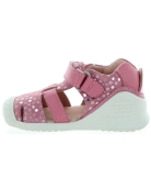 Fuschia girls sandals with great arch support 