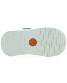 Mint leather sandals for girls from Spain