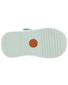 Mint leather sandals for girls from Spain