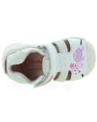 Baby best walking white sandals with turtles