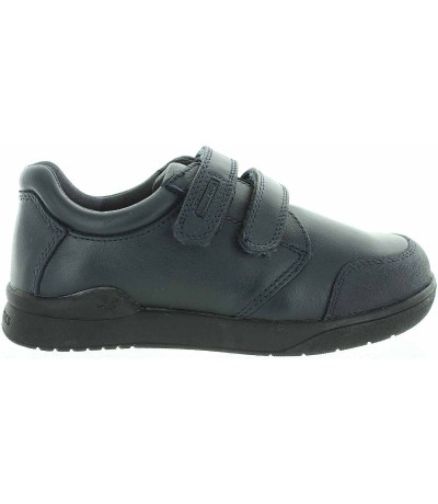 Good arch support navy leather school shoes for boy