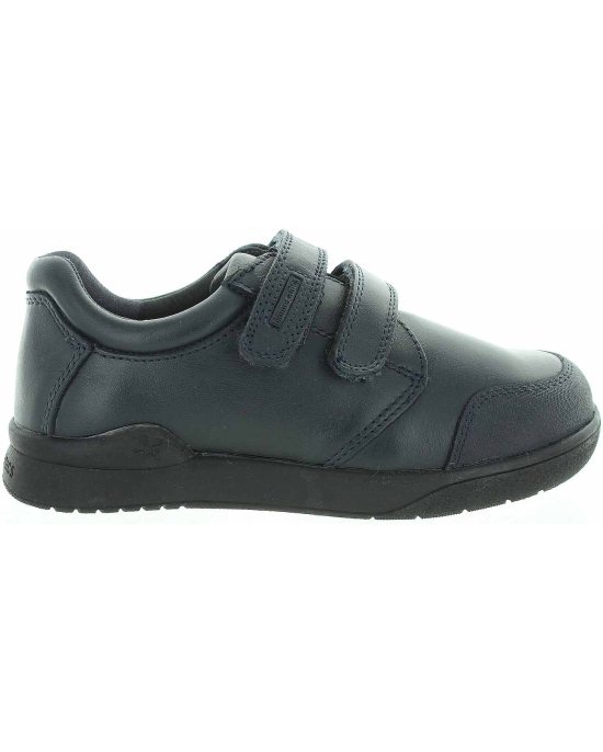 Good arch support navy leather school shoes for boy