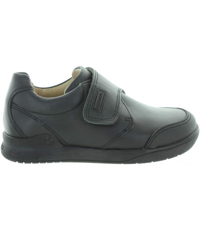 Boys black leather school shoes from Europe 
