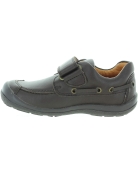 Brown leather school shoes for boys