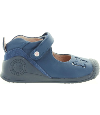 Girls soft navy ortho shoes for baby