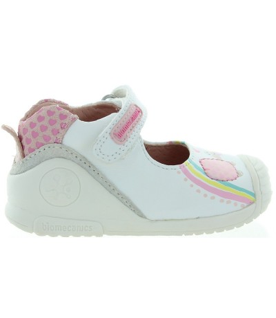 White ankle high baby shoes from Europe