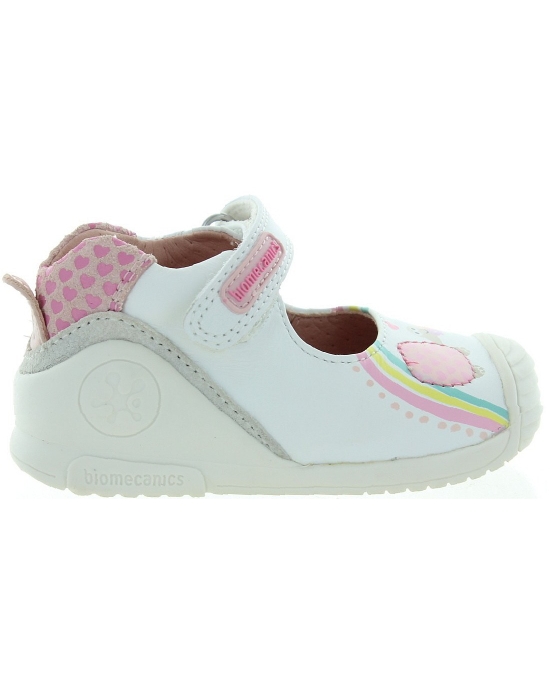 White ankle high baby shoes from Europe