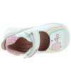 White ankle high baby shoes from Europe