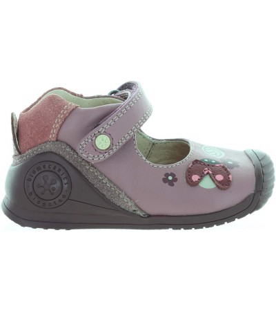 Leather walkers for girls in rose color 